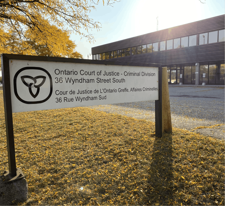 Criminal courts in Guelph, Ontario